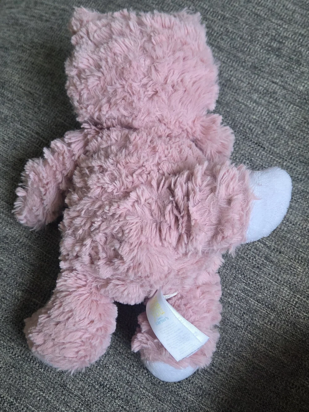 Carter's Pink and White Plush Fox Stuffed Animal
